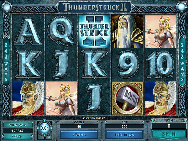 Thunderstruck II in game screenshot