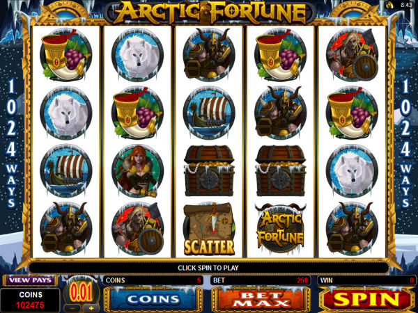 Arctic Fortune in game screenshot