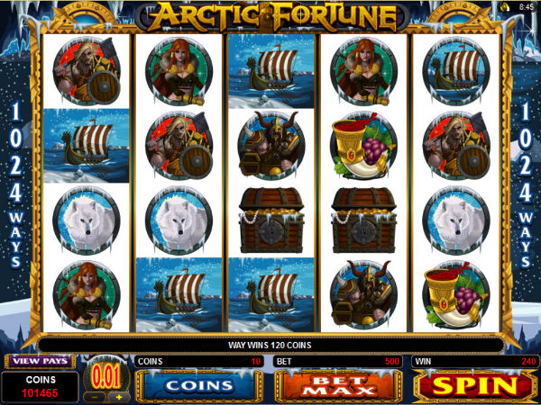 Arctic Fortune in game screenshot
