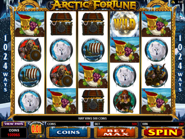 Arctic Fortune in game screenshot